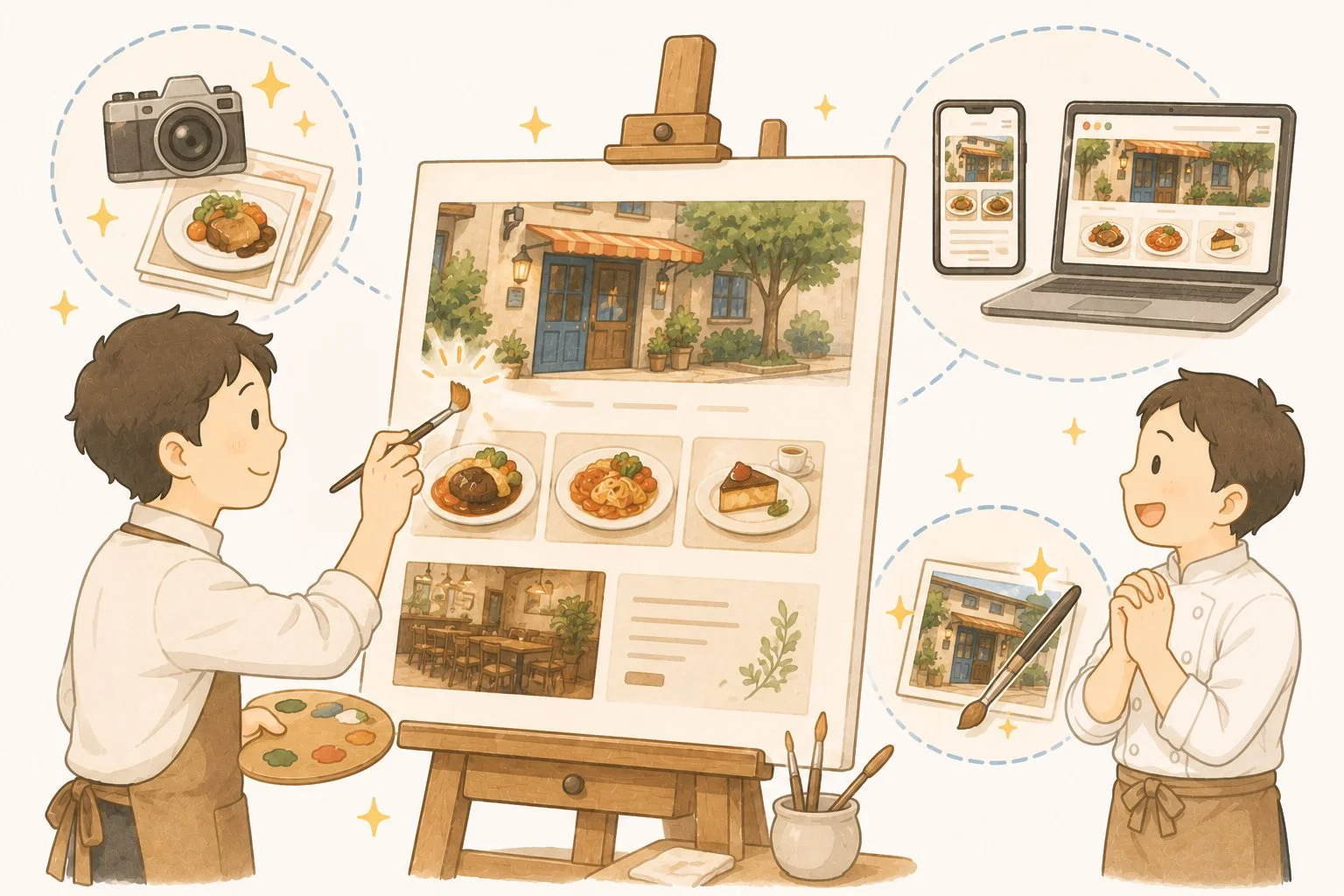 お店の顔をつくる